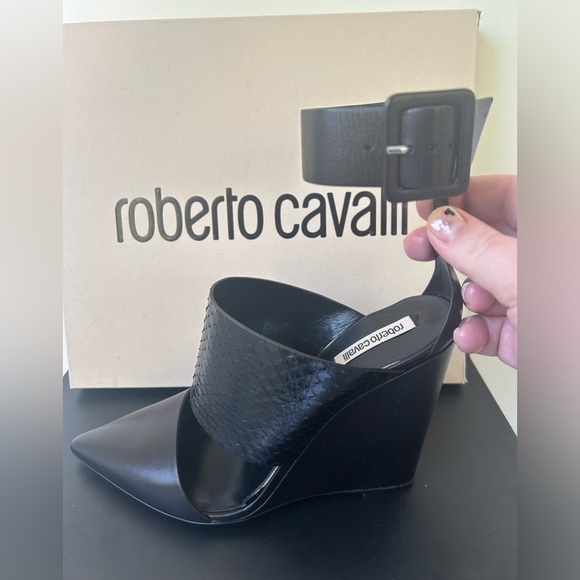 Roberto Cavalli Ankle heels leather shoes size 39 - Picture 2 of 10